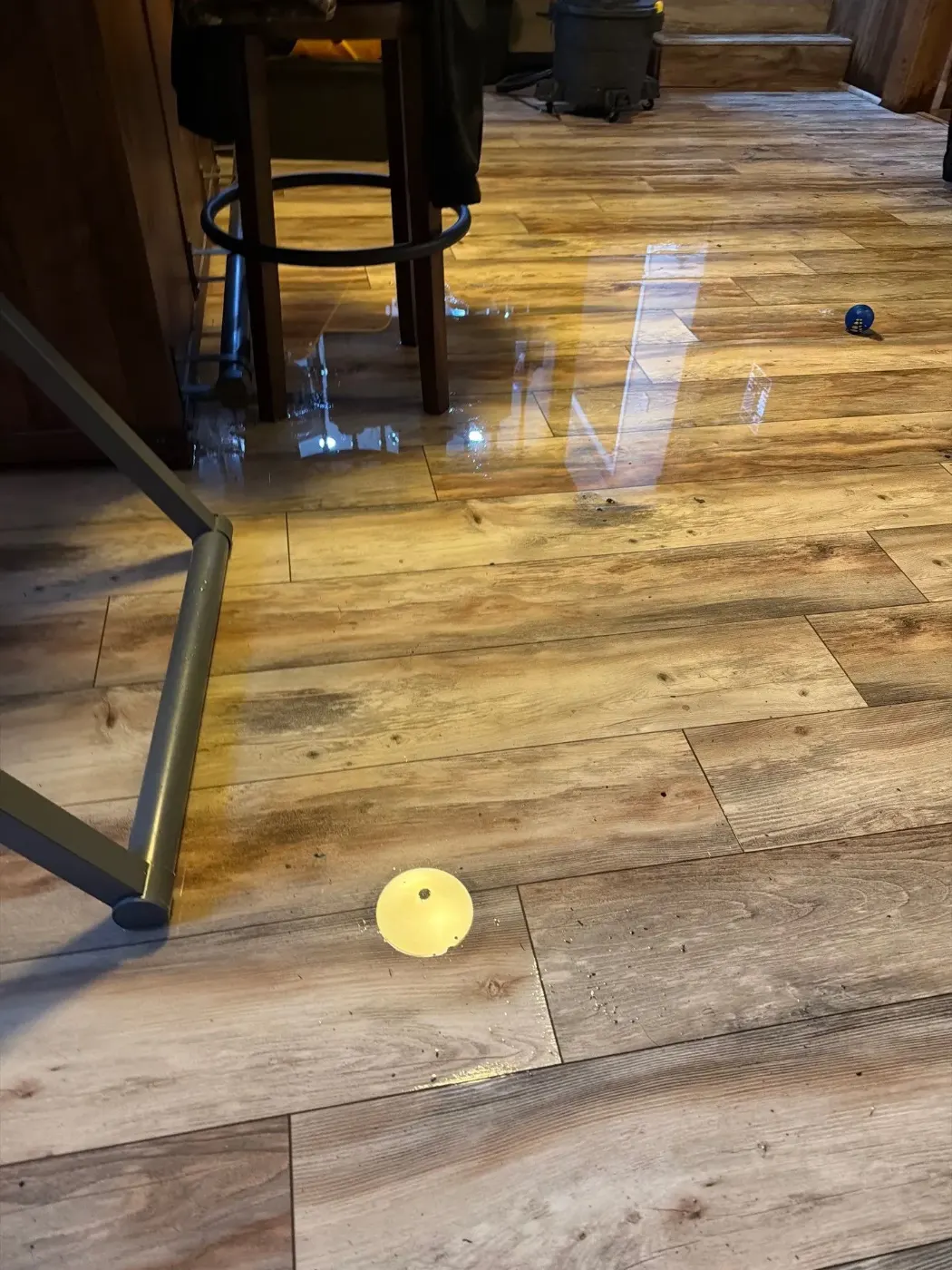 Moisture meter reading on drywall in Trader's Point water loss